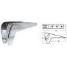 StainleStainless Steel steel Bow Roller for Bruce Trefoil Anchors max 10kg Nylon Pulley OS0134210