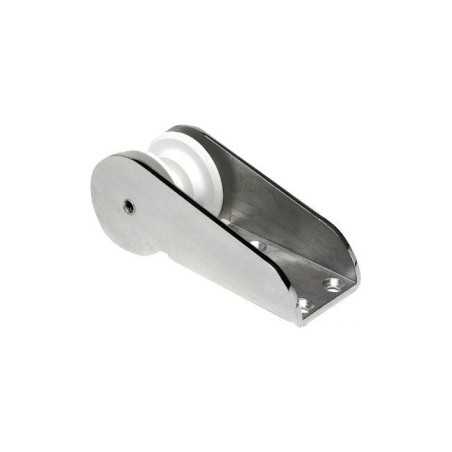 StainleStainless Steel Steel Bow Roller 221x82xh.80mm Base 132x82mm Nylon Pulley OS0148410