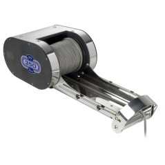 Quick On-deck Windlass Stainless Steel PTR 250W/12V - 700Lb with rope recovery and bow-roller QPT700RBRX