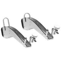 StainleStainless Steel steel Bow Roller for Delta Bruce Trefoil Anchors max 6/10kg StainleStainless Steel SteelDouble Pulley OS0