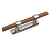 Chromed Brass double shaft wooden ledge cleat Length 260mm MT1101417