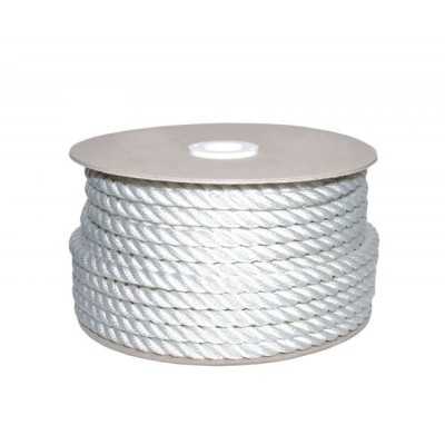 Sea King twisted mooring rope 50mt spool Ø10mm White AM00219350