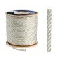 High-strength 3-strand polyester line Ø 8mm White 200mt spool OS0644008