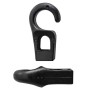 Plastic shock cord hook Hole D.6mm Black colour N11900600075N
