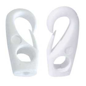 Gancio nylon Foro D.8mm Bianco N11900600655-5%