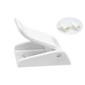 White plastic buckle for straps up to 30mm to be sewn on strap OS0644131 White plastic buckle for straps up to 30mm to be sewn on strap OS0644131