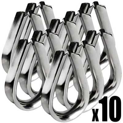 Set 100 pieces of StainleStainless Steel steel thimble eye for 6 mm rope N11042800005-100