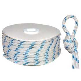 Bobina 100mt Speedcruise Cima Tecnica 100% Spectra Ø8mm Bianco riga Azzurra AM00119061-40%