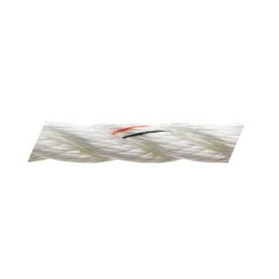 Marlow 3-strand pre-stretched line Ø 6mm White colour 200mt spool OS0643106