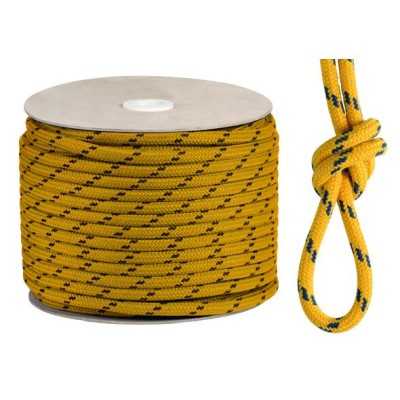 Scotta in poliestere Matt Ø 8mm Gialla Bobina da 200mt Alta tenacità OS0643708GI-40%
