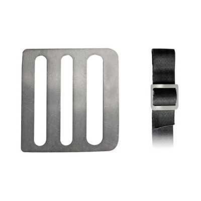2 x 3-slit stainleStainless Steel steel buckles for webbing up to 40mm OS0671040