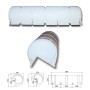 Paracolpi in PVC bianco gonfiabile da pontile 885x270x270mm TRP1527027-20%