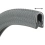 Semi-flexible black PVC strip Black Sold by the metre N10203012860