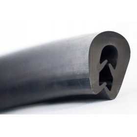 Profilo in PVC Nero flessibile per bordature Venduto al metro N10203012875-0%