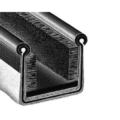 Confezione da 10mt Canalino singolo armato semirigido Nero Per vetro spessore 4/6mm OS4448900-0%