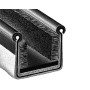 Black one-way semirigid rubbing strake for 4/6 mm glass OS4448900