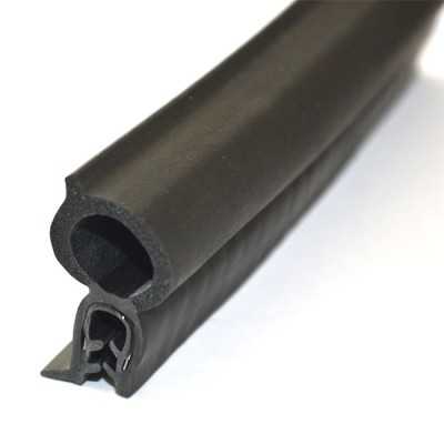 Reinforced PVC strip for fibreglass edges Black Sold by the metre OS4449300