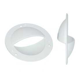 Presa d'aria in plastica tonda D.87mm Bianca LZ44551-5%