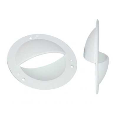 Round plastic air vent D.87mm White colour LZ44551