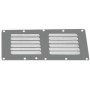 Stainless steel Louvred vent polished 67x127mm N30511702018