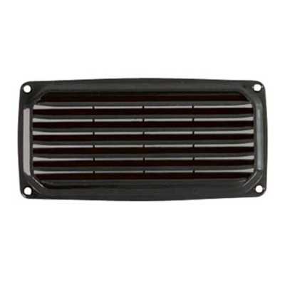 ABS Louvred Vent 201x101mm Black colour OS5327390
