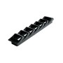 Side louvre air vent in Black ABS 415x83mm OS5340650
