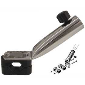 Stainless Steel Rail Mounted Flag Socket Ø22-25mm MT0810059