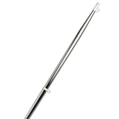 Stainless steel Flagpole with 2 rope eyelets L80cm Ø25mm N30112502147