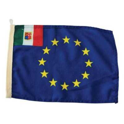 Bandiera in stamigna - Europa unita +Italia - 30x45cm N30112503793-0%