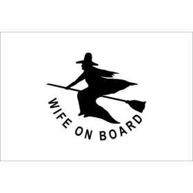 Wife on Board Flag 20X30cm N30112503790 Wife on Board Flag 20X30cm N30112503790