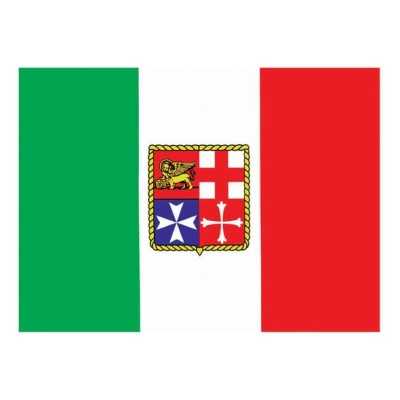 Adesivo Bandiera Italia 15x22cm con stemma marina mercantile N30112603782-40%