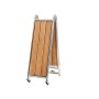 Passerella pieghevole in acciaio inox Piano in teak 1,6mt x 28cm OS4264301-18%