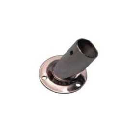 Light stainless steel round base at 60° - Tube D.25 mm N60840500154