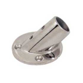 Stainless steel round base at 45° - Tube D.22 mm N60840528023 Stainless steel round base at 45° - Tube D.22 mm N60840528023