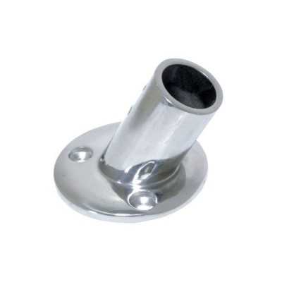 Aluminium Pulpit joint - Version Round - Angle 60° for 25mm pipe - 70x50h mm OS4102200