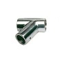 Aluminium Pulpit joint T Version 60° Angle for 25mm pipe - 70x80h mm OS4102400