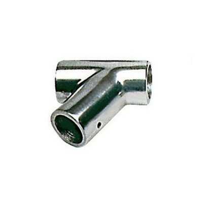Aluminium Pulpit joint T Version 60° Angle for 30mm pipe - 80x100h mm OS4103000