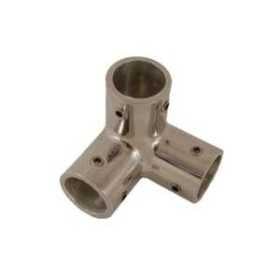 Stainless steel corner with 3 lines - Tube D.25 mm MT0634525