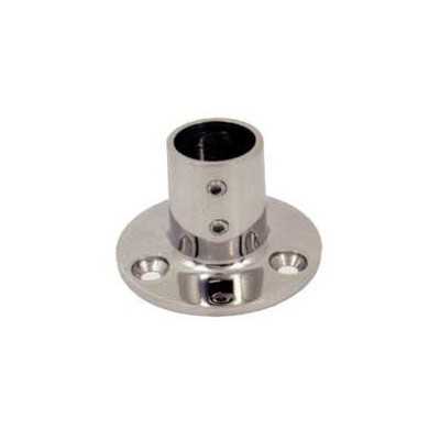 Stainless steel round base at 90° - Tube D.22 mm N60840528028