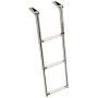 Stainless steel over platform telescopic ladders 3 Anti-Slip Steps 89x30cm MT0505403