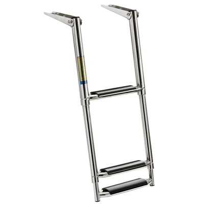 Telescopic ladder for gangplank fitted with 3 large steps OS4954163