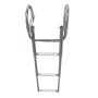 Stainless steel Gangplank telescopic ladder 3 Steps D.889x360mm OS4954603
