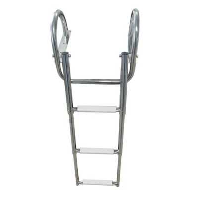 Stainless steel Gangplank telescopic ladder 4 Steps D.1156x375mm OS4954604