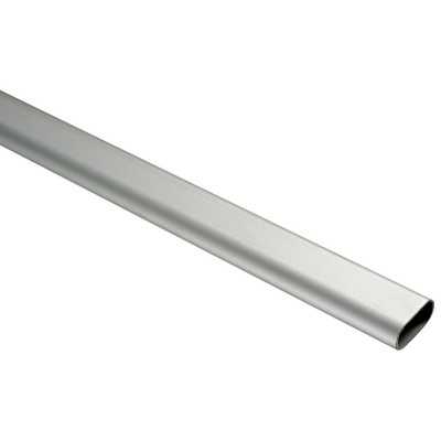 Oval pipe polished and anodized 40x20mm Bar 2m OS4161000