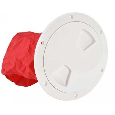 Inspection hatch cover with bag D.162mm White LZ196435
