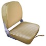 Seat with foldable backrest sand vinyl cushion 400x467x474mm OS4840403