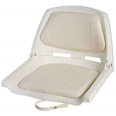 White Polyethylene Seat with Reclining Backrest Seat 500x430mm OS4840500