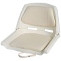 White Polyethylene Seat with Reclining Backrest Seat 500x430mm OS4840500