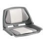 Polyethylene seat with foldable backrest Grey/ White OS4840501