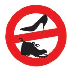 No shoes sticker D.135mm N31812621803